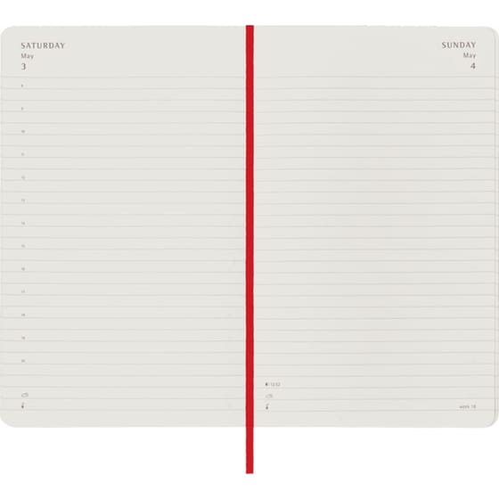 Ημερολόγιο Ημερήσιο Moleskine 2025 12M Large Red Soft image 4