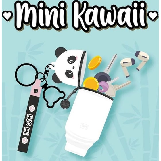 Κασετίνα Σιλικόνης Legami Mini Kawaii με Μπρελόκ Panda image 5