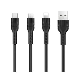 Καλώδιο Powertech USB-A Male σε micro USB Male - 0.7m