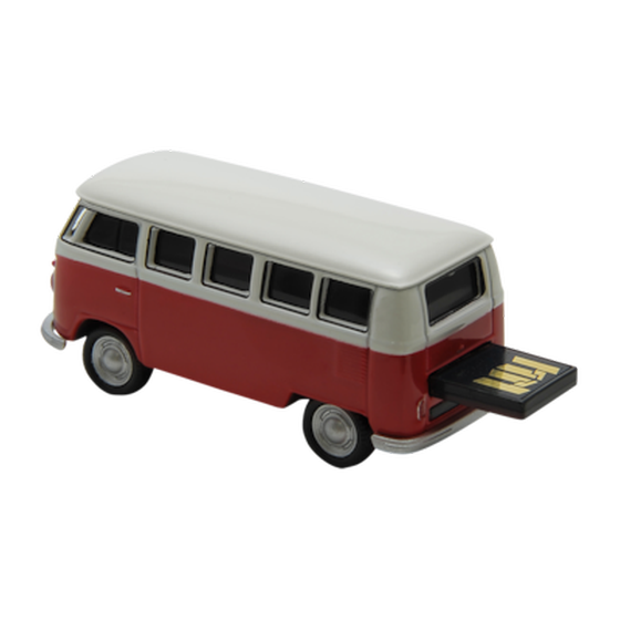 Autodrive VW Bus 32GB USB 2.0 Stick Κόκκινο/Λευκό image 0