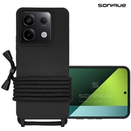 Θήκη  Xiaomi Redmi Note 13 Pro 5G - Sonique Με Κορδόνι Carryhang - Μαύρο