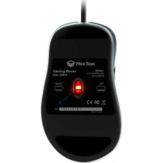 Meetion Gm19 RGB Gaming Ενσύρματο Ποντίκι Μαύρο image 1