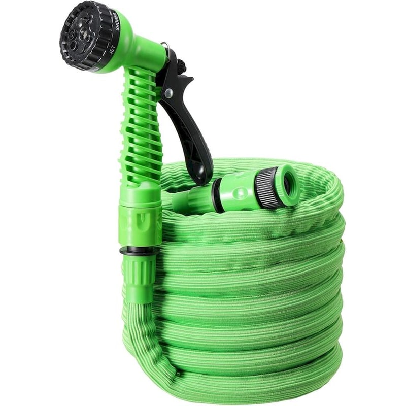 NAVARIS Λάστιχο Ποτίσματος Navaris Flexible Garden Hose Επεκτεινόμενο 3.75 έως 7.5m - Πράσινο