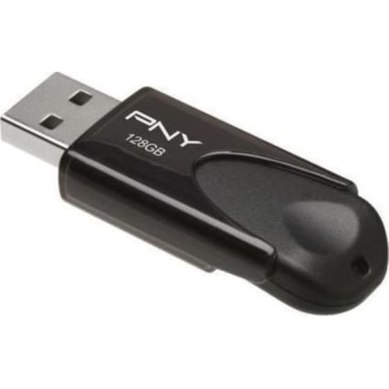 PNY Attaché 4 128GB USB 2.0 Stick Μαύρο image 1