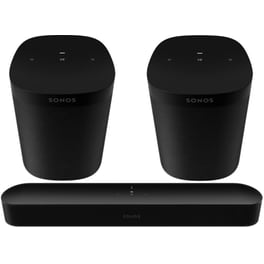 Sonos Beam Soundbar 80W 2.0 + 2 Ηχεία Sonos One SL - Μαύρο