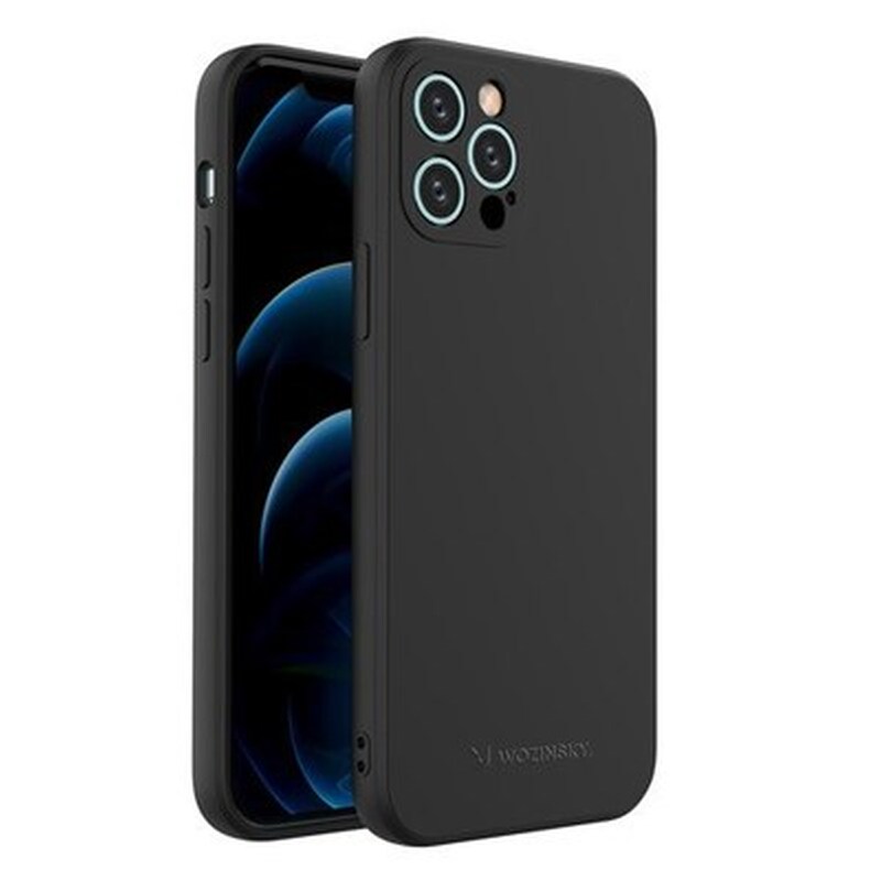 WOZINSKY Θήκη Apple iPhone 12 Pro - Wozinsky Color Case Silicone Flexible Durable Case Iphone 12 Pro Black