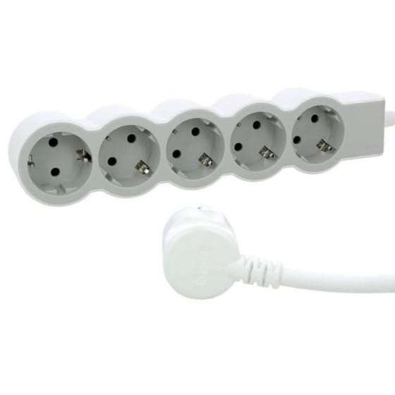 Πολύπριζο Legrand 5 θέσεων 1.5m - Λευκό image 0