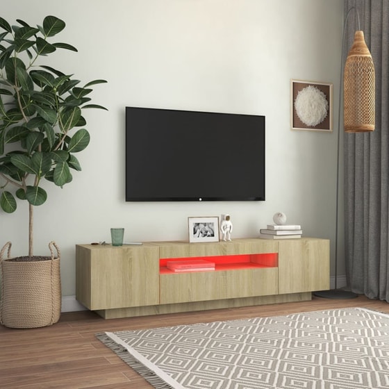 Έπιπλο Τηλεόρασης VidaXLαπό Μοριοσανίδα 160x35x40 cm - Μπεζ image 5