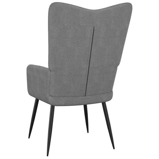 Πολυθρόνα Relax VidaXL από Ύφασμα - Σκούρο Γκρι image 3