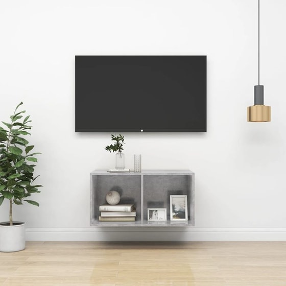 Έπιπλο Τηλεόρασης VidaXL από Μοριοσανίδα 37x37x72cm - Γκρι image 1