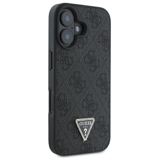Θήκη Apple iPhone 16 Guess 4G Triangle Strass - Μαύρο image 3