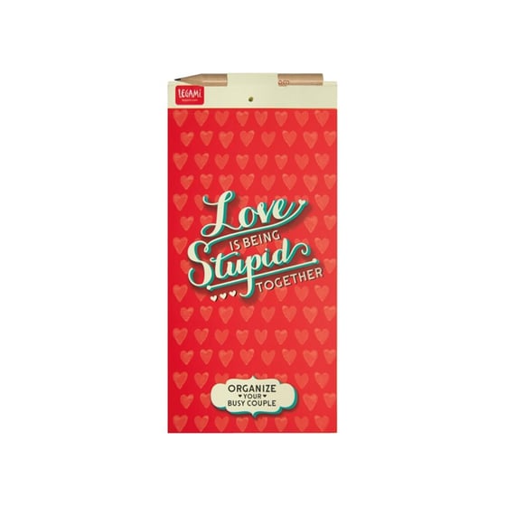 Μαγνητικό Σημειωματάριο Με Μολύβι Love Is Being Stupid Together - Medium image 0