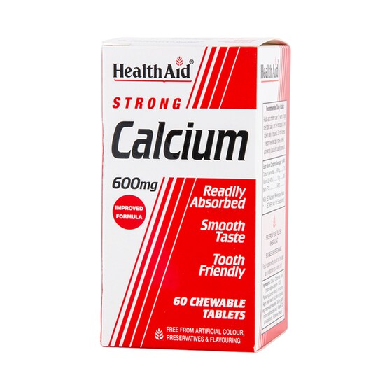 Μέταλλα Health Aid Calcium Strong 600mg - 60 ταμπλέτες image 0