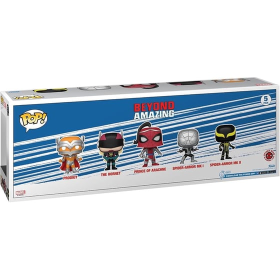 Funko Pop! Marvel: Prodigy, The Hornet, Prince of Arachne, Spider-Armor MK I, Spider-Armor MK II - 5-Pack image 2