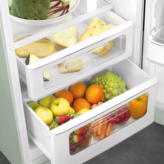 SMEG FAB30RPG6 294 Lt Πράσινο Δίπορτο Ψυγείο image 5