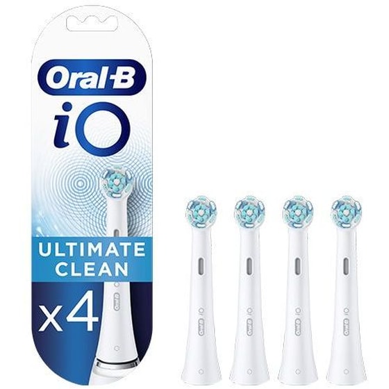Ανταλλακτικές Κεφαλές 4 Τμχ για Ηλεκτρική Οδοντόβουρτσα Oral-B iO Ultimate Clean Λευκό image 3