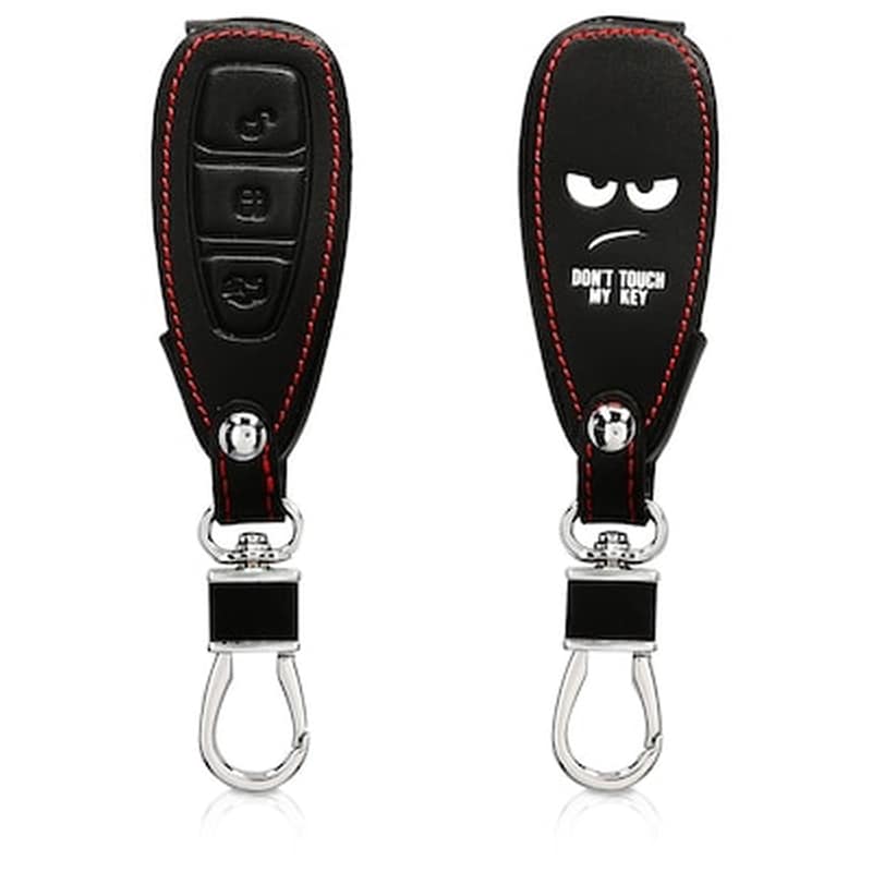 Kw Θήκη Κλειδιού Ford - Συνθετικό Δέρμα - 3 Κουμπιά - White / Black (43956.01)