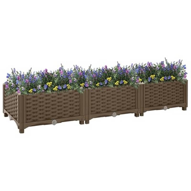 Vidaxl Ζαρντινιέρα 120 X 40 X 23 Εκ. Από Πολυπροπυλένιο
