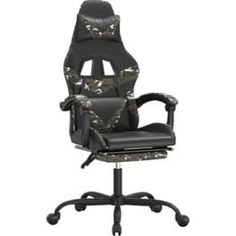 Καρέκλα Gaming VIDAXL 349566 με Υποπόδιο από Τεχνητό Δέρμα