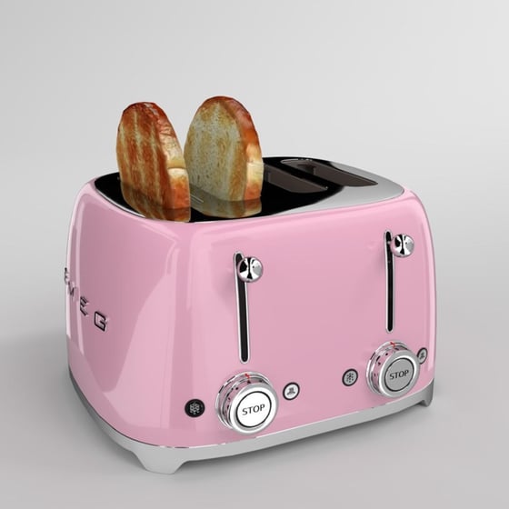 SMEG TSF03PKEU 4 Θέσεων 2000W Ροζ Φρυγανιέρα image 6