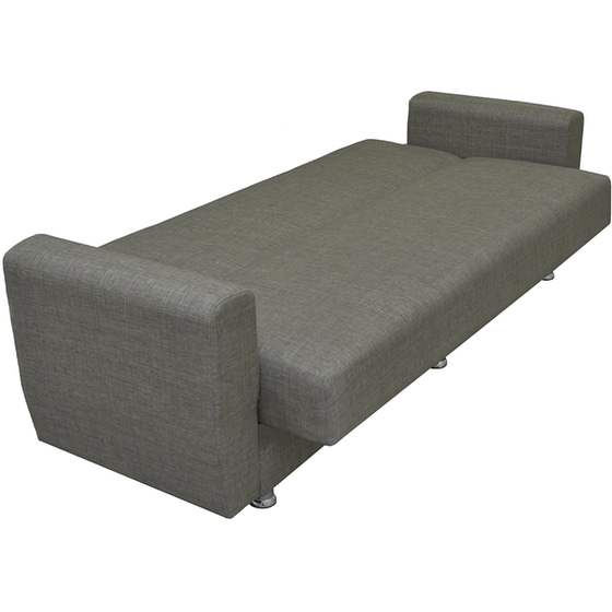 Τριθέσιος Καναπές Κρεβάτι Esmarket Juan 214x82cm - Γκρι image 1