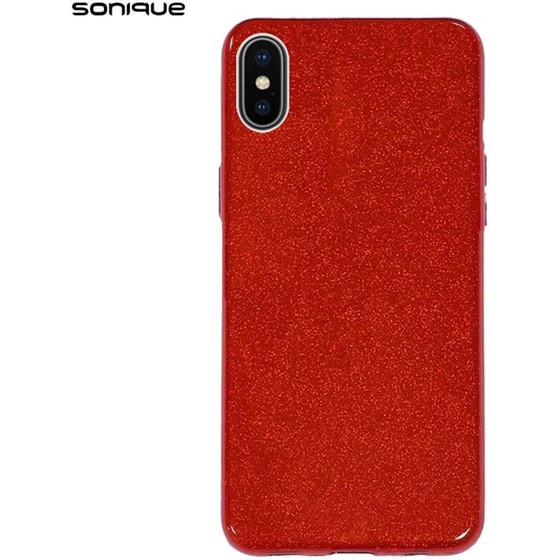 Θήκη Apple iPhone X / iPhone XS - Sonique Shiny Clear - Κόκκινο image 0
