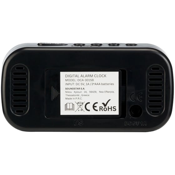 Ράδιο - Ξυπνητήρι Osio OCA-3015B - Μαύρο image 2
