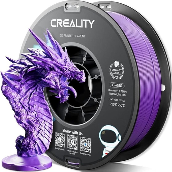 CREALITY Νήμα 3D Εκτυπωτή CR-PETG 1kg 1.75mm - Μωβ image 0