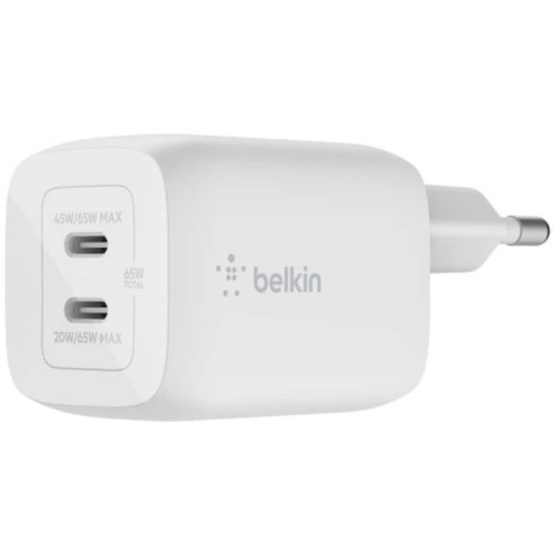 Φορτιστής Πρίζας Belkin Boost Charge Pro Dual USB-C GaN 65W - Λευκό
