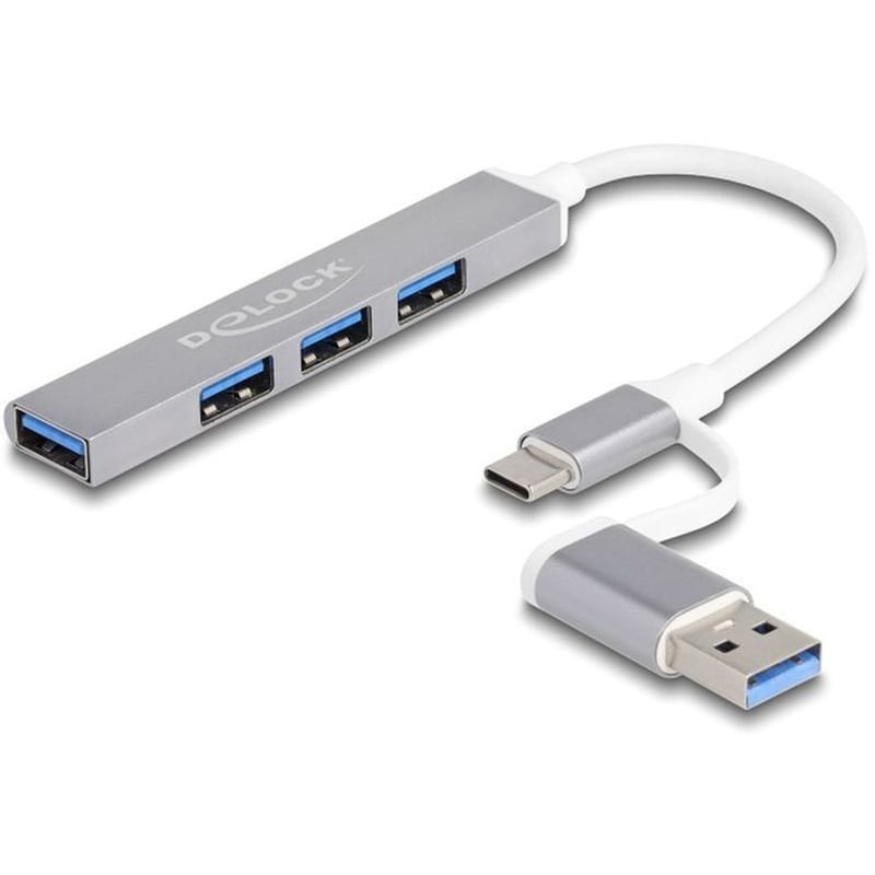 DELOCK Delock 64214 USB Hub 3.2 με 4 θύρες - Γκρι