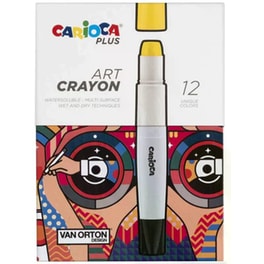 Κηρομπογιές Carioca Plus Soft (12 Τεμάχια)