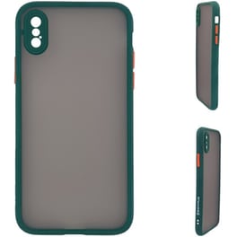 Θήκη Apple iPhone XS Max - Sonique Color Button Bumper - Πράσινο