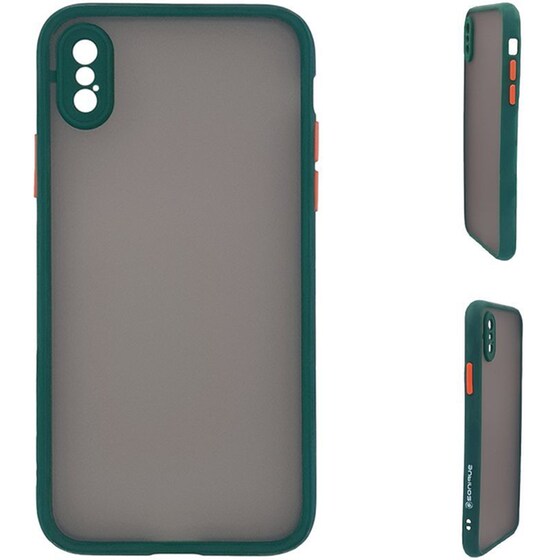 Θήκη Apple iPhone XS Max - Sonique Color Button Bumper - Πράσινο image 0