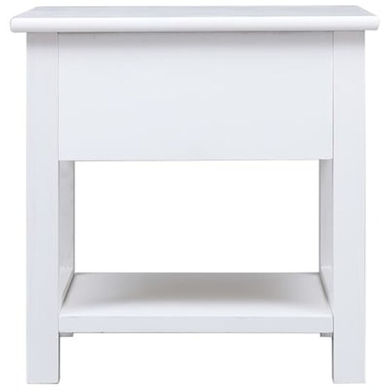 Τραπεζάκι Σαλονιού VidaXL από Ξύλο Παυλώνιας 40x40x40cm - Λευκό image 4