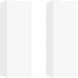 Έπιπλα Τηλεόρασης VidaXL Μοριοσανίδα 2 Τμχ 30.5x30x90cm - Λευκό