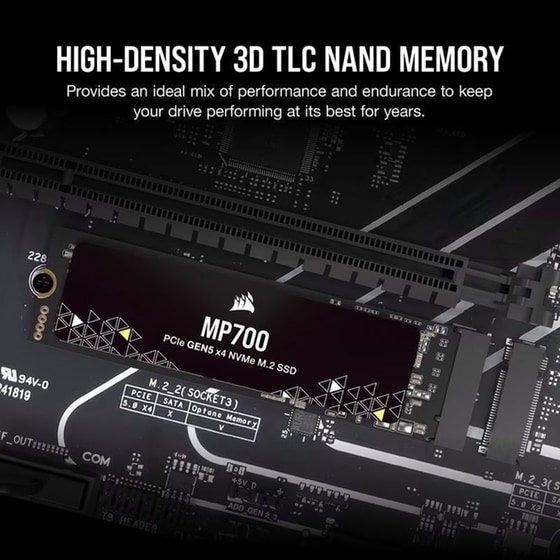 Εσωτερικός Σκληρός Δίσκος SSD Corsair MP700 1TB M.2 NVMe PCI Express 5.0 image 5