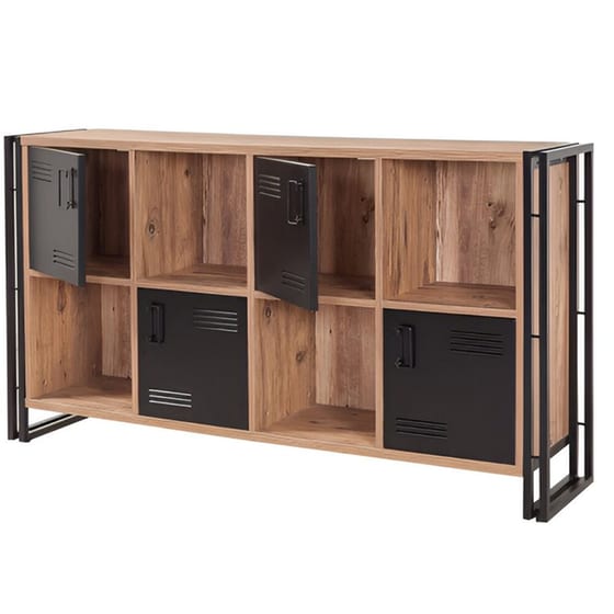 Μπουφές 24Mall Cosmo Atlantic Pine από Μοριοσανίδα/Μέταλλο 164x35x89 cm - Καφέ/Μαύρος image 0