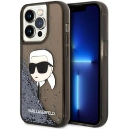 Θήκη Apple iPhone14 Pro - Karl Lagerfeld Glitter Karl Head Back Cover - Black