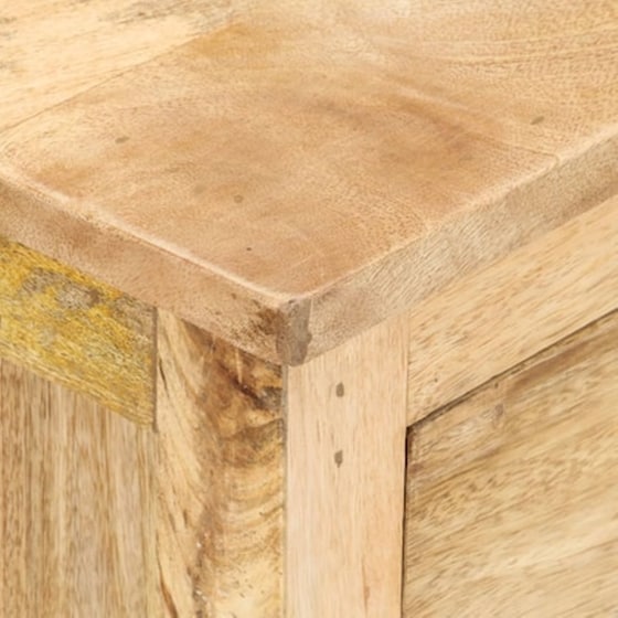 Κομοδίνο Vidaxl Από Μασίφ Ξύλο Μάνγκο 45x35x60 cm - Φυσικό image 2