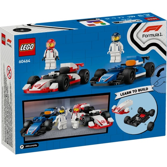 LEGO® City F1® Williams Racing & Haas F1® Race Cars (60464) image 2
