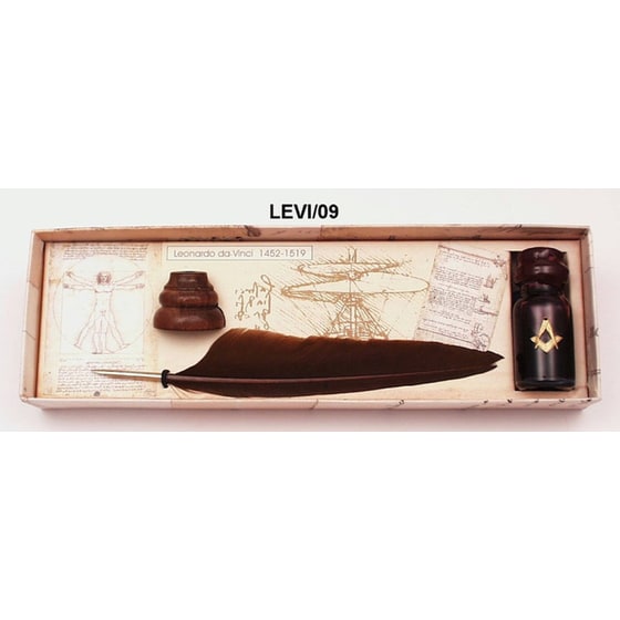 Πένα Κονδυλοφόρος Φτερό Da Vinci Francesco Rubinato Levi-09 image 0
