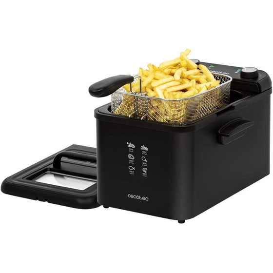 Φριτέζα Λαδιού  CECOTEC Cleanfry Infinity 3000 με Αποσπώμενο Κάδο 2400 W 3 L Μαύρο image 1