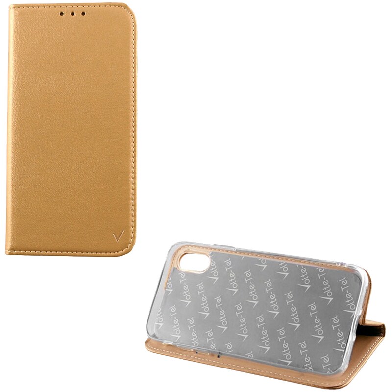 Θήκη Apple iPhone 11 Pro Max - Volte-tel Pocket Magnet Book Stand - Gold