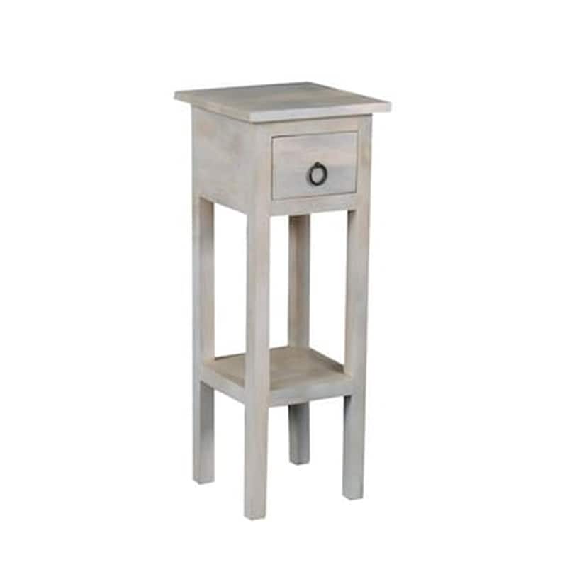 Τραπεζάκι Σαλονιού Woodwell από Ξύλο C11081 25x25x65cm - Γκρι