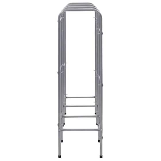 Vidaxl Σταντ Για 9 Τελάρα Αποθήκευσης Ασημί 145x33x116 Εκ. Ατσάλινο image 3