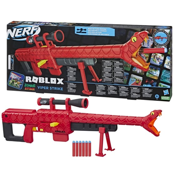Εκτοξευτήρας Hasbro Nerf Roblox Zombie Attack: Viper Strike (F5483) - Κόκκινο image 1