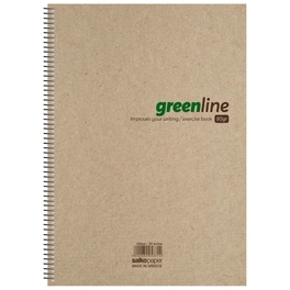 Τετράδιο Σπιράλ Salko Greenline B5 4 Θεμάτων 120 Φύλλων