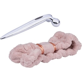 Face Roller Για Μασάζ Προσώπου Και Κορδέλα Μαλλιών Σε Ροζ Χρώμα, 14.5x4.7x3.5cm