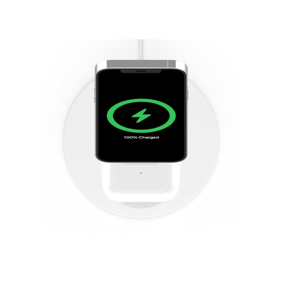 Ασύρματος Φορτιστής Belkin 2in1 MagSafe WIZ010vfWH image 1