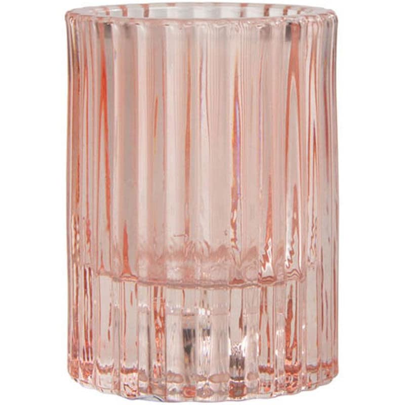 Κηροπήγιο Spitishop L-c Arty Blush 6bph040rp Γυάλινο 5.5x7.5cm - Ροζ